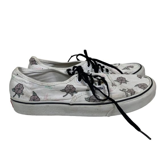 Vans Authentic Thank You Floral Low Top Sneakers - M8.5, W10 - Picture 1 of 8